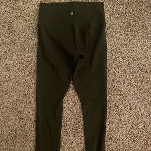 Lululemon High Rise Olive Leggings